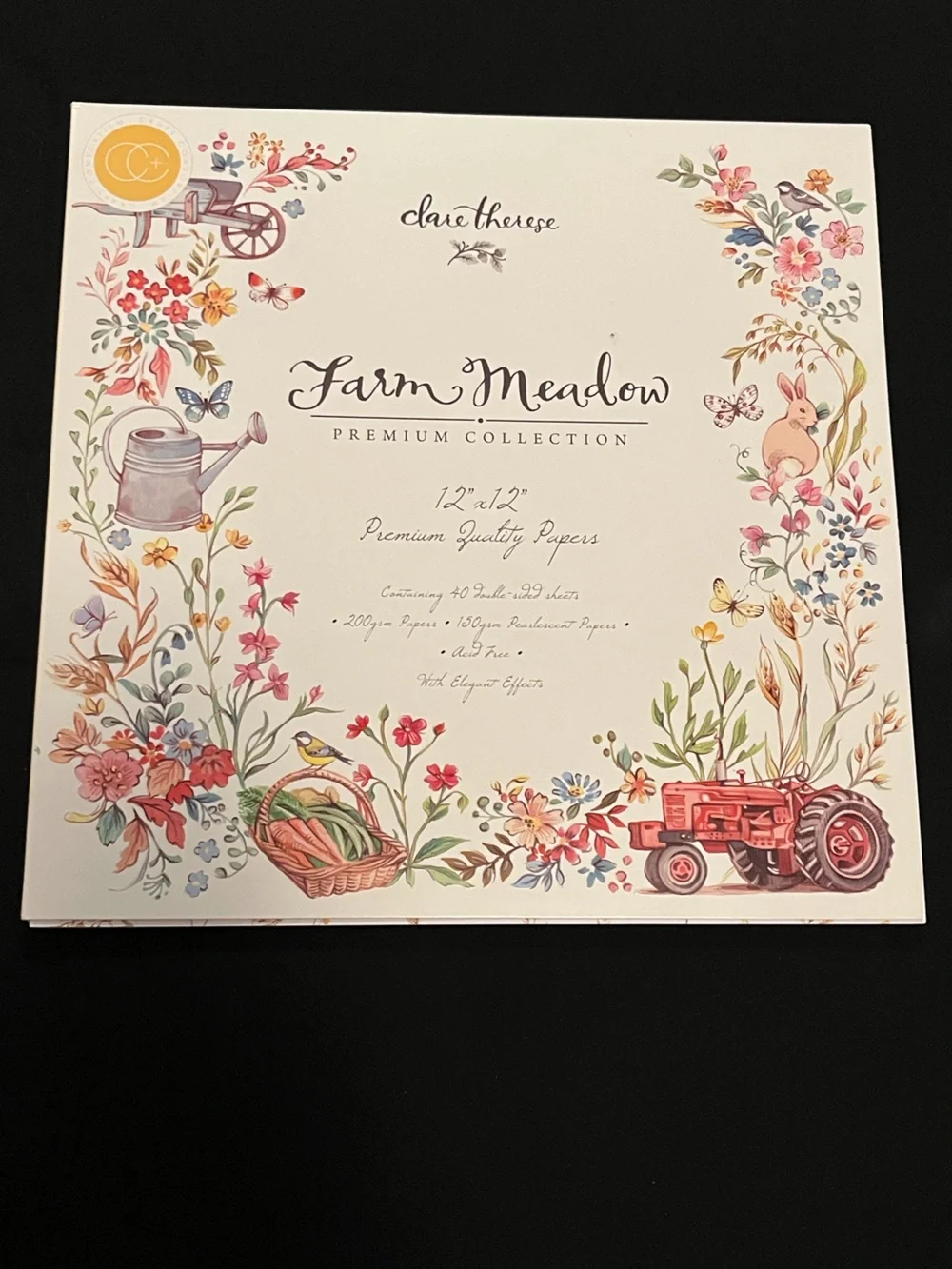 Flora Fauna and Gingham Scrapbooking Lot